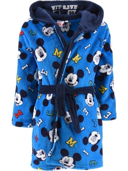 Modrý chlapecký župan Mickey Mouse