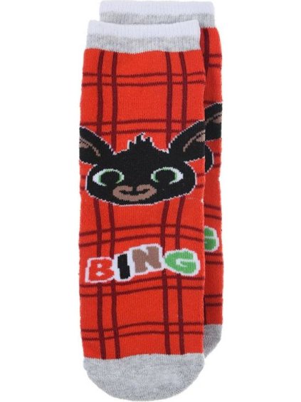Červené chlapecké ponožky Bing