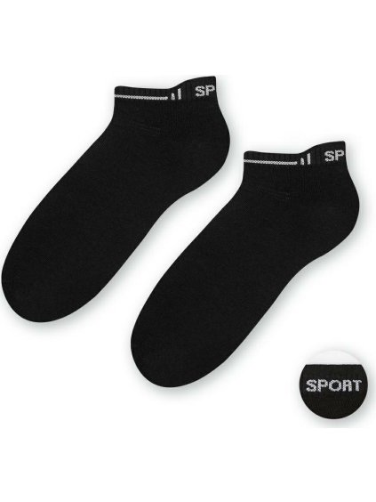 Černé dámské ponožky Sport vel. 35-37 Art. 050