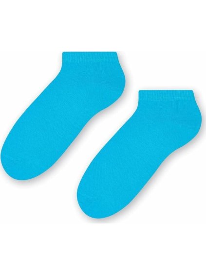 Tyrkysově modré kotníkové dámské ponožky Art. 052 *