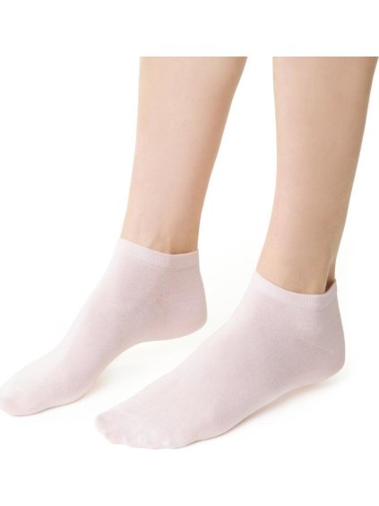 Světle růžové kotníkové dámské ponožky Art. 052