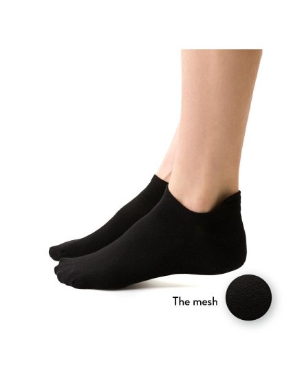 Černé dámské sportovní kotníkové ponožky Art. 050