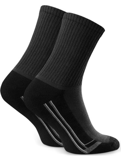 Černé pánské bavlněné ponožky Art. 047