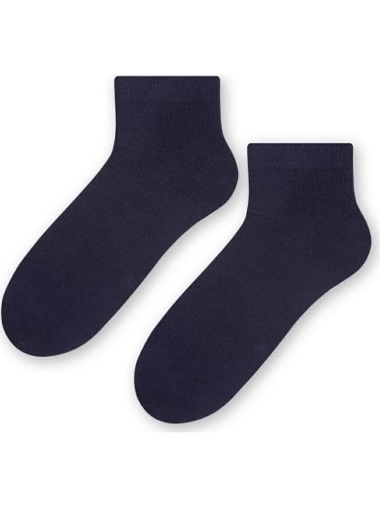 Tmavě modré pánské kotníkové ponožky Art.010