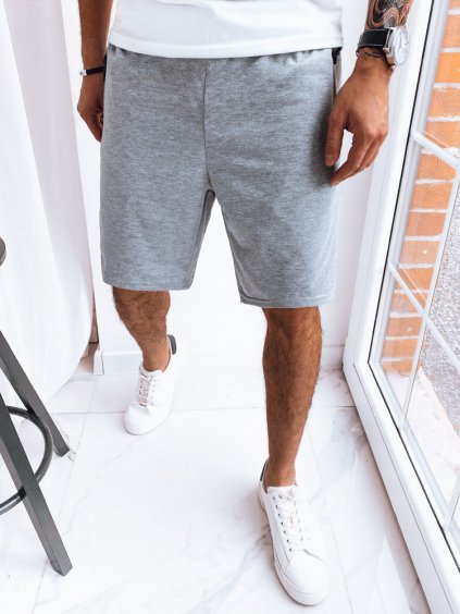 Světle šedé teplákové šortky