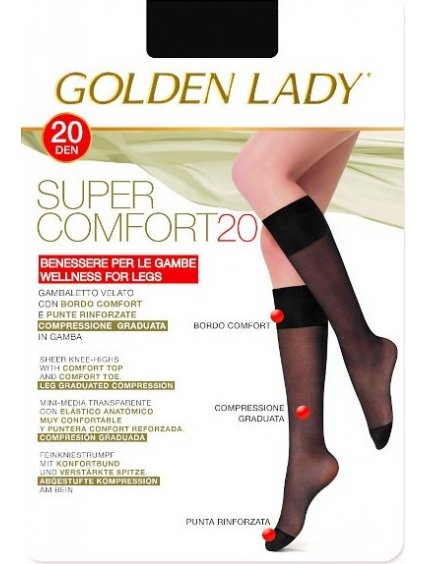 SILONKOVÉ PODKOLENKY GOLDEN LADY SUPER COMFORT 20 DEN