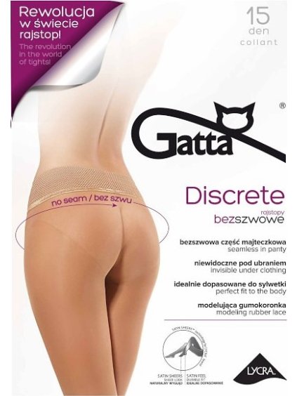 Silonky Gatta Discrete 15 den (Velikost S, Barva béžová)