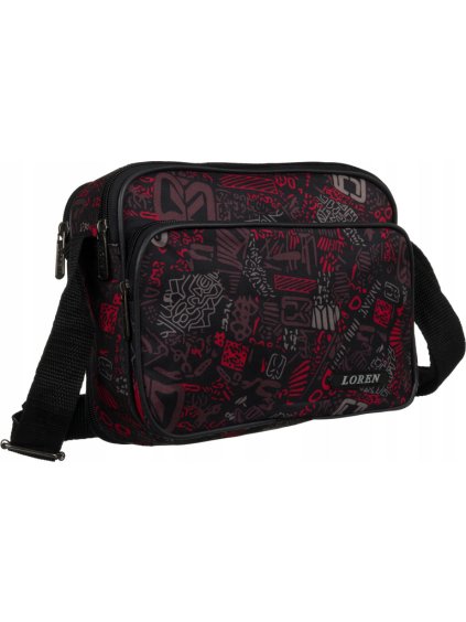 Loren Barevná pánská vzorovaná sportovní mesenger taška