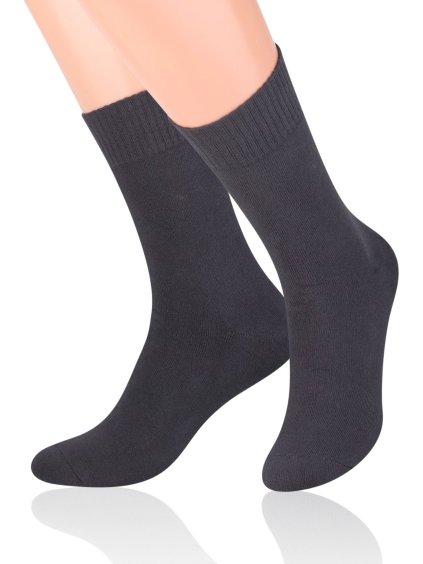 Grafitové pánské vysoké ponožky Art. 015