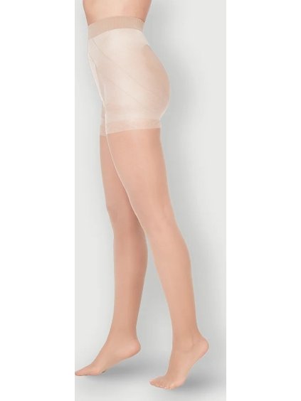 Silonky Mona Push-Up 40 den plus size (Barva hnědá, Velikost XL)