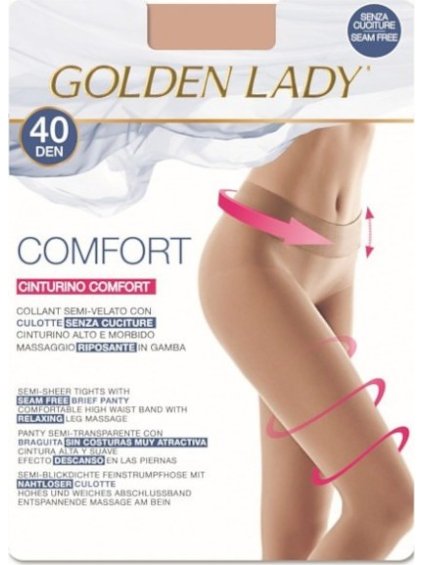 Silonky - stahovací - Golden Lady Comfort 40 den (Velikost M, Barva béžová)