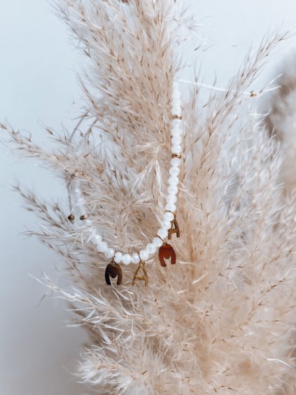 Bílý náramek MAMA'S LOVE