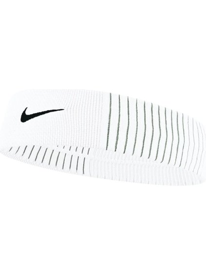 Bílá sportovní čelenka Nike Dri-Fit Reveal Headband