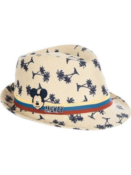Béžový dětský klobouk - Mickey Mouse