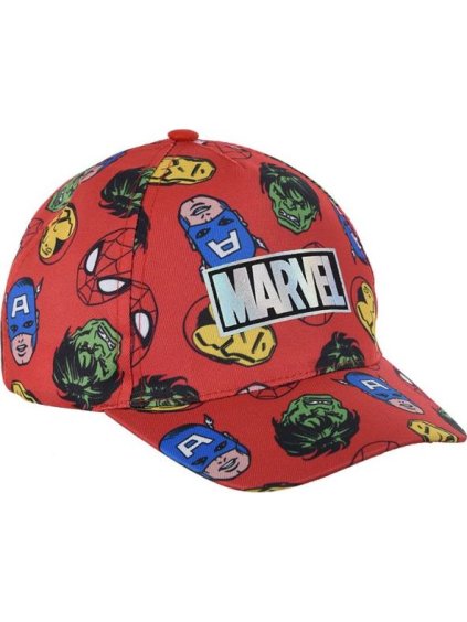 Červená chlapecká kšiltovka- Marvel