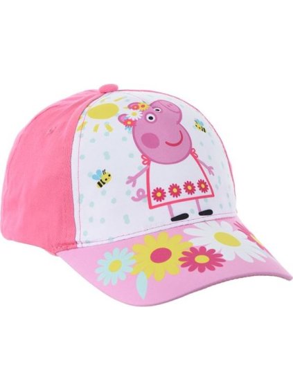 Růžová dívčí kšiltovka Peppa Pig