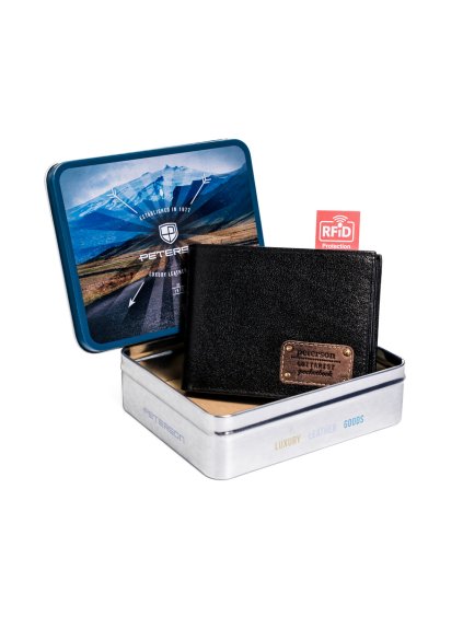 Peterson černá pánská peněženka W054
