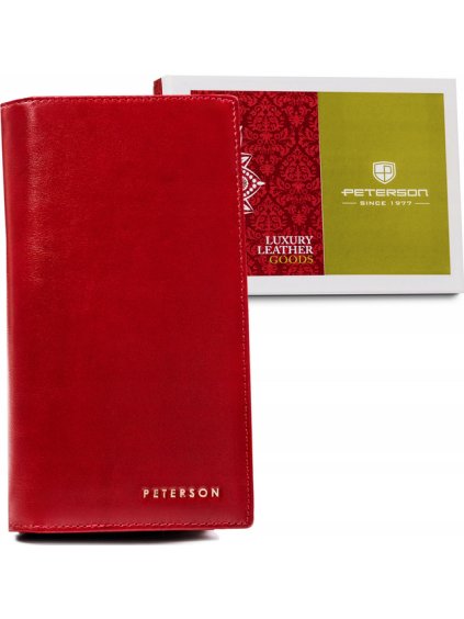 Peterson červená peněženka na karty Y225