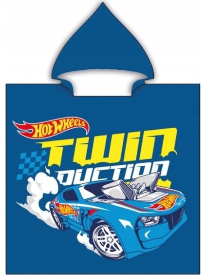 Modré chlapecké plážové pončo Hot Wheels