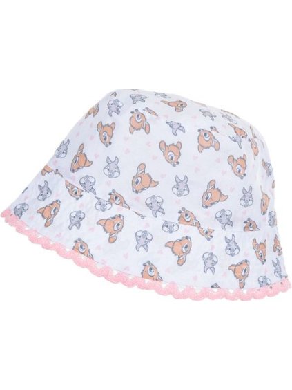 Bílý letní klobouk pro holčičku Disney Baby