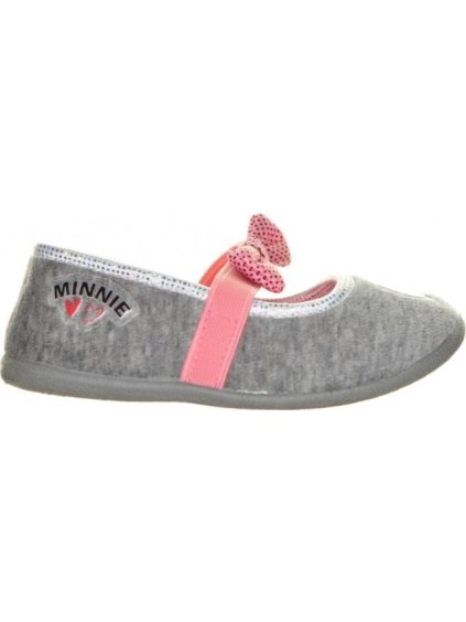 Minnie Mouse dívčí šedé papuče (Velikost 21)