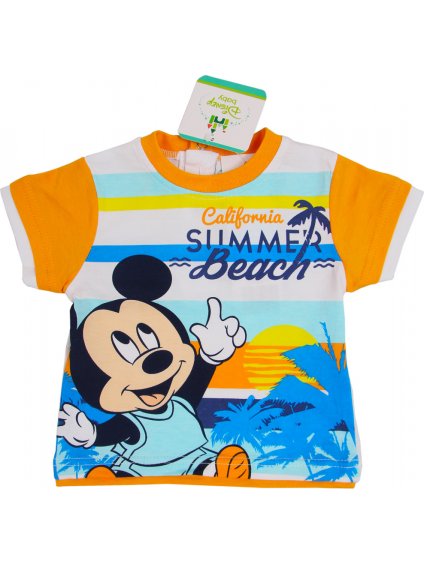 MICKEY MOUSE CHLAPECKÉ BAREVNÉ TRIČKO SUMMER BEACH