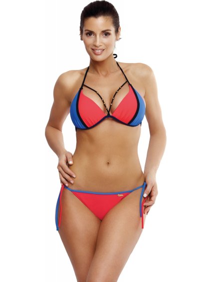 Červeno-modré bikiny  Lara Nectarine Ortensia-Blu