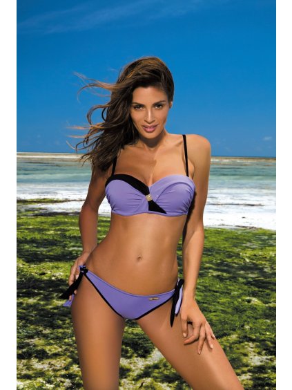 Světle fialové push-up bikiny Jessica Lila