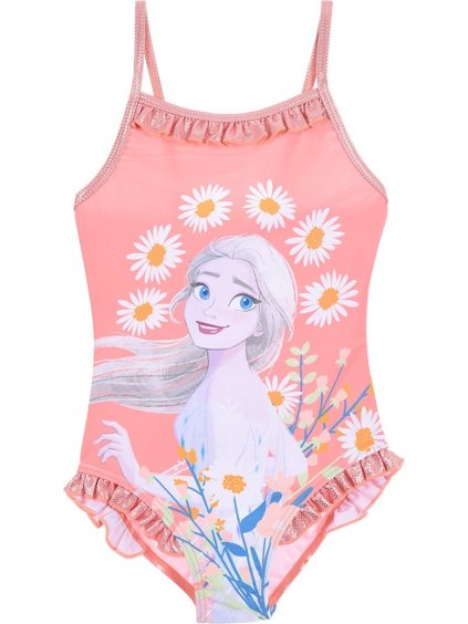 Meruňkové jednodílné plavky Disney Frozen (Velikost 104)