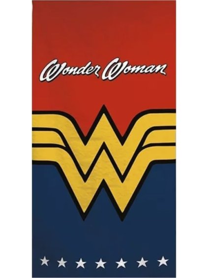 Modro-červená plážová osuška Wonder Woman