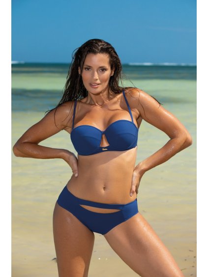 Tmavě modré bikiny s průstřihy Amiri