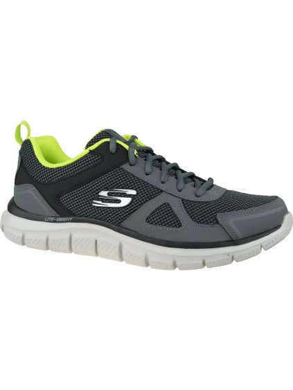 ŠEDÉ PÁNSKÉ TENISKY SKECHERS TRACK-BUCOLO 52630-CCLM