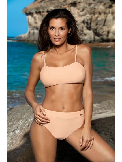 Meruňkové basic bikiny Rachela Nude