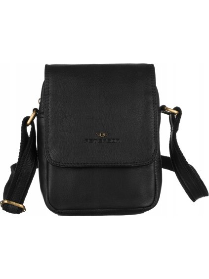 Peterson Černá pánská kožená taška