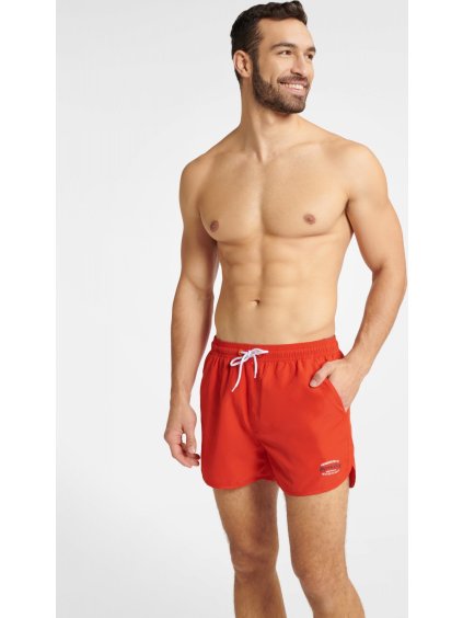 Světle červené pánské plavky Guild