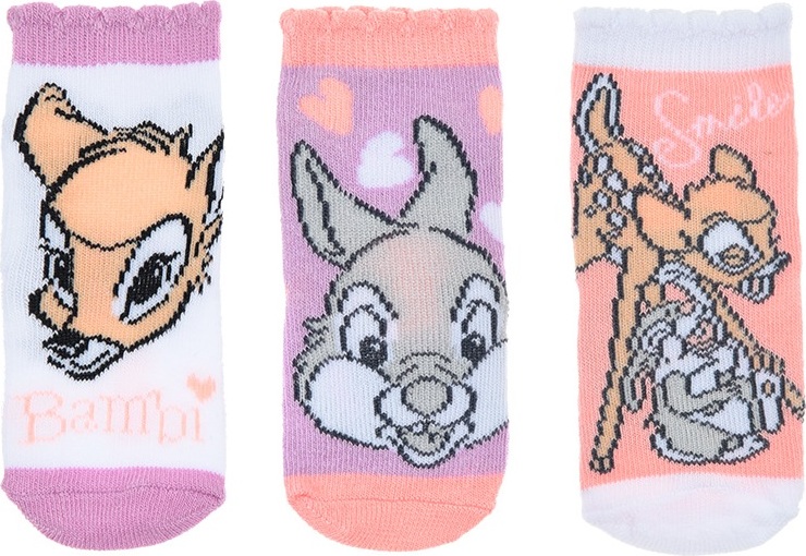 Sada ponožek pro holčičku Disney baby - Bambi (Velikost 50/68)
