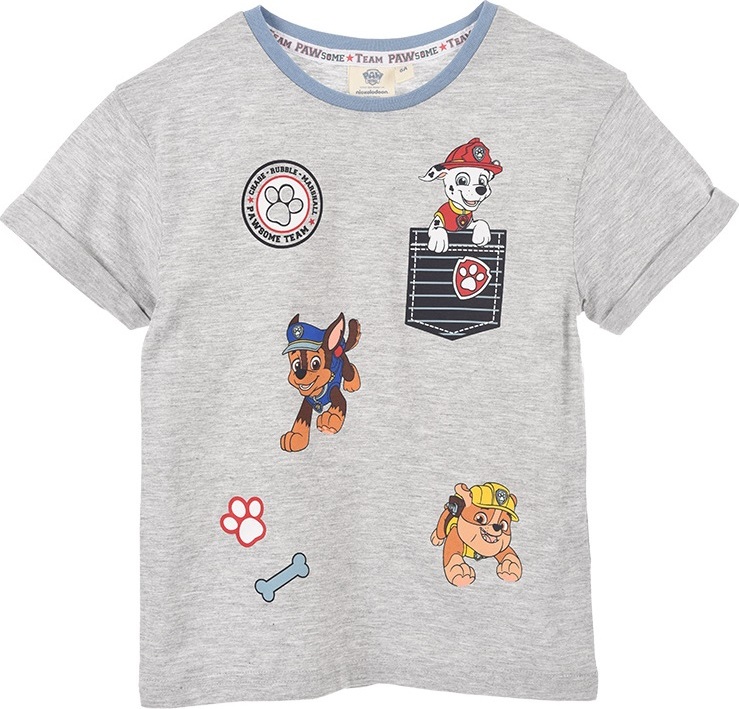 Chlapecké šedé tričko Paw Patrol (Velikost 98)