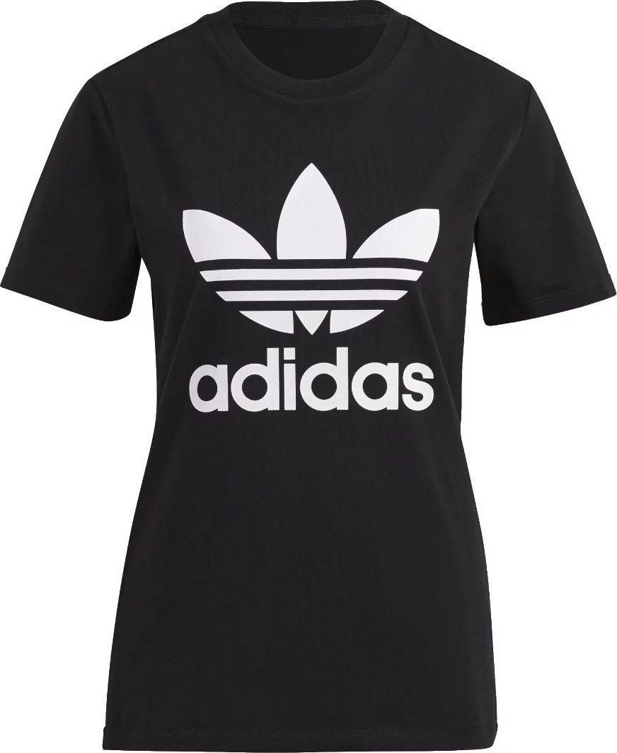 Černé dámské tričko adidas Adicolor Classics Trefoil Tee (Velikost 32)