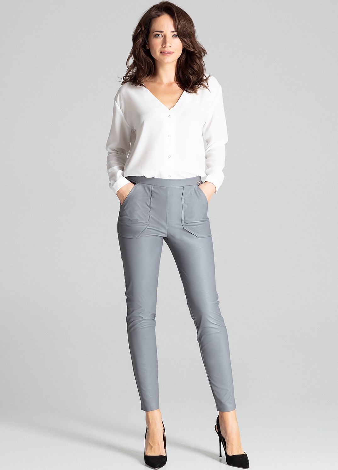 Kalhoty s kapsami L072 Grey Velikost: M