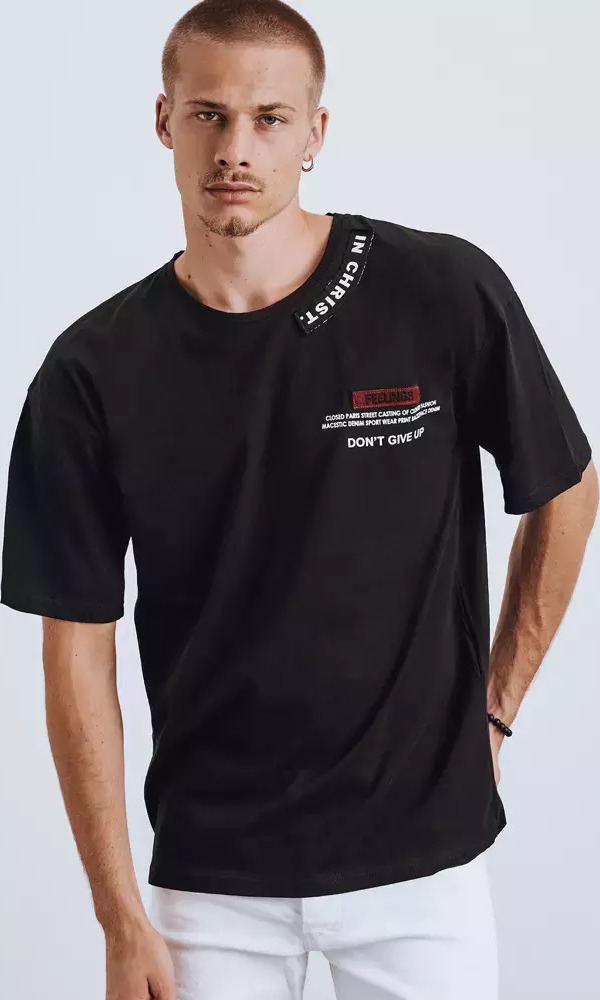 Černé pánské tričko RX4608 Velikost: M