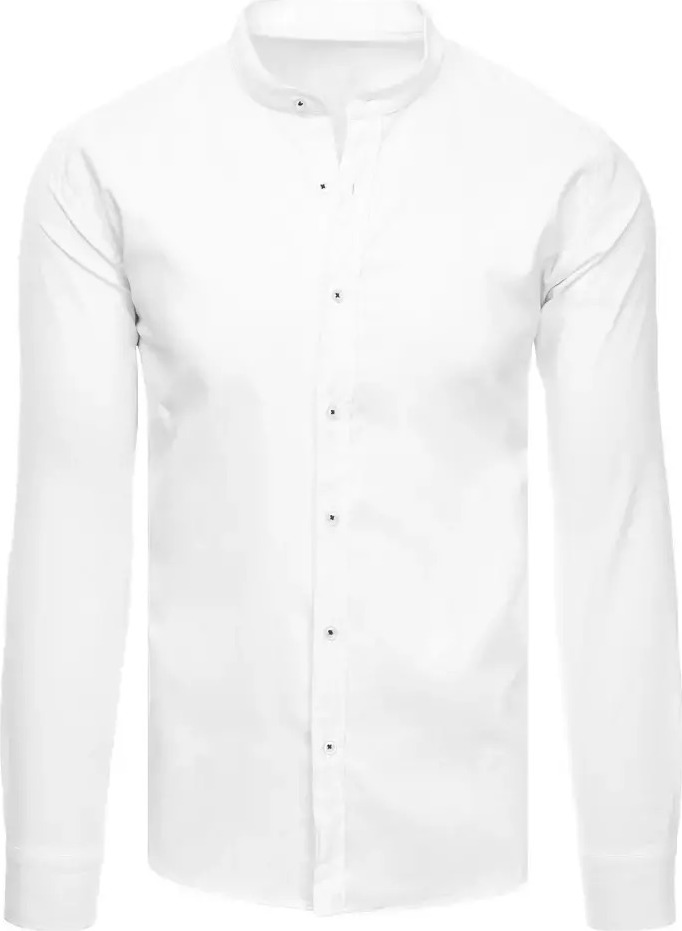 Bílá košile bez límečku DX2238 Velikost: 2XL