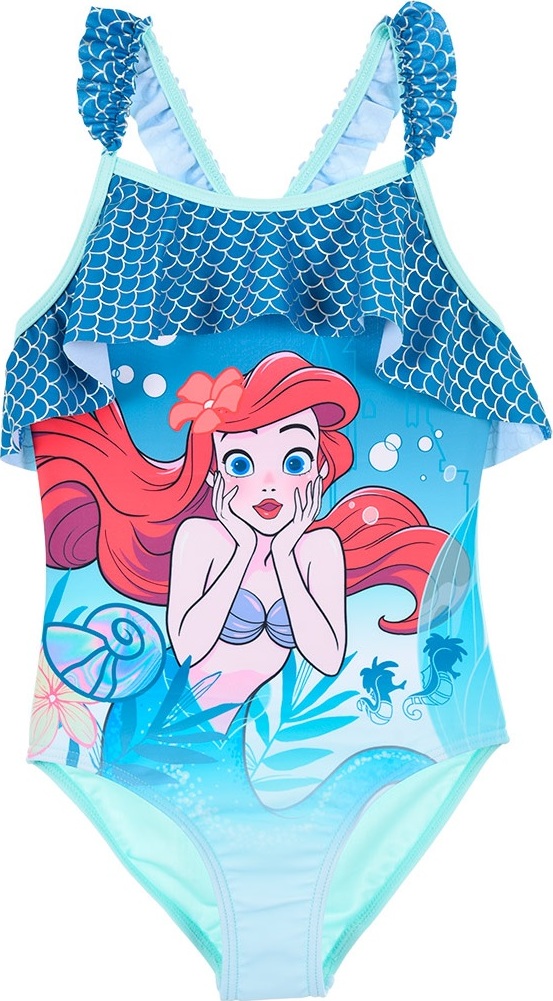 TYRKYSOVÉ PLAVKY S POTISKEM DISNEY - PRINCESS ARIEL Velikost: 104