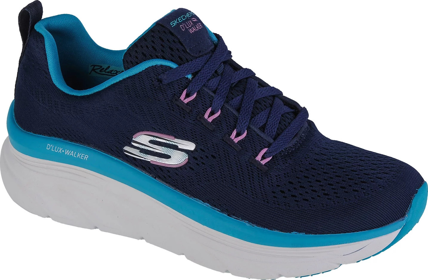 TMAVĚ MODRÉ SPORTOVNÍ TENISKY SKECHERS D'LUX WALKER - FRESH FINESSE 149368-NVTQ Velikost: 37