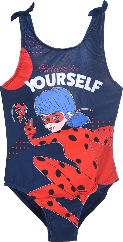 Tmavě modré jednodílné plavky Miraculous Ladybug