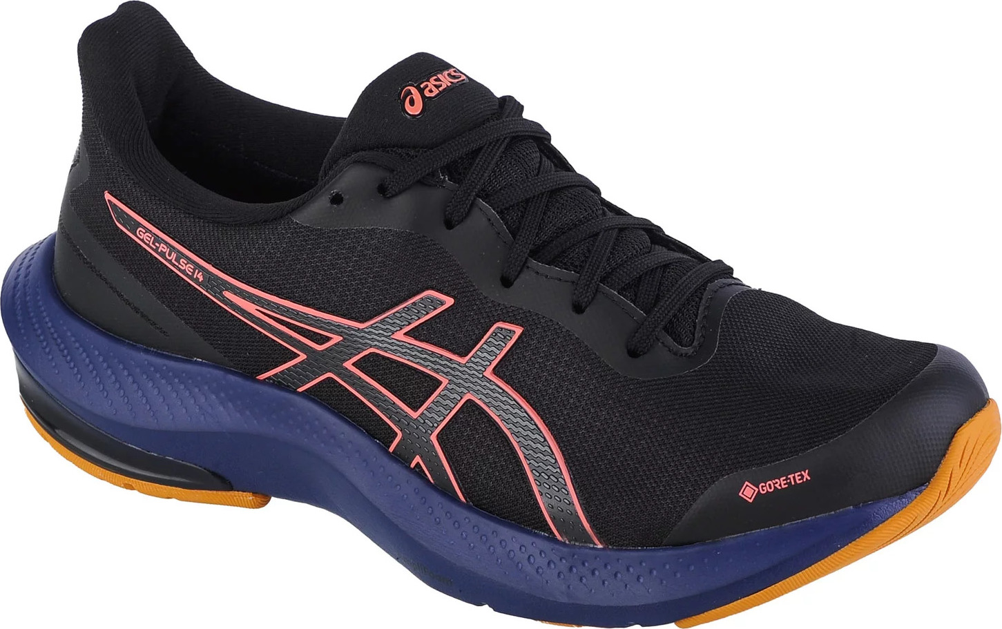 Černo-modré voděodolné sportovní tenisky ASICS Gel-Pulse 14 GTX (Velikost 37,5)