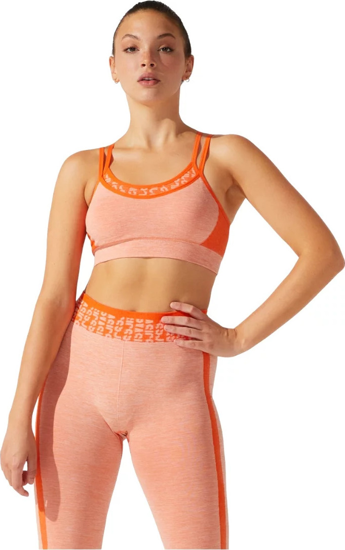 ORANŽOVÁ SPORTOVNÍ PODPRSENKA ASICS CROPPED LOGO SEAMLESS BRA 2032B791-800 Velikost: M