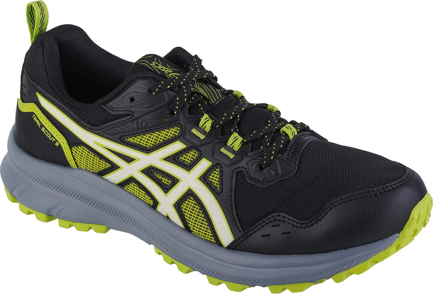 ČERNÉ TURISTICKÉ TENISKY ASICS TRAIL SCOUT 3 1011B700-001 Velikost: 46