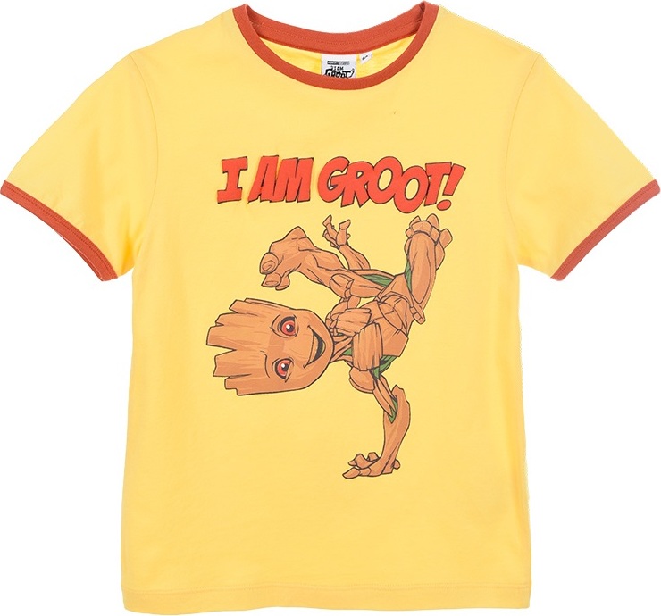 Žluté chlapecké tričko Groot (Velikost 98)