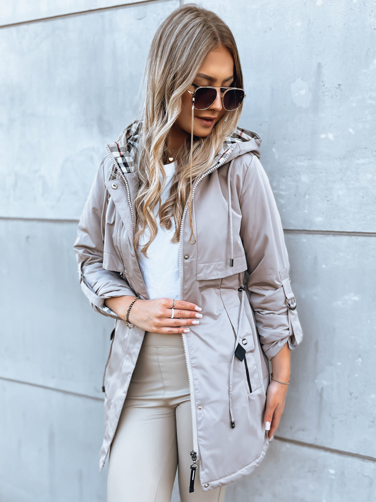 Šedá parka STARK STYLE (Velikost S)