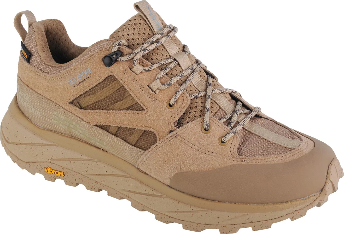 BÉŽOVÁ TURISTICKÁ OBUV JACK WOLFSKIN TERRAQUEST TEXAPORE LOW M 4056401-5156 Velikost: 45